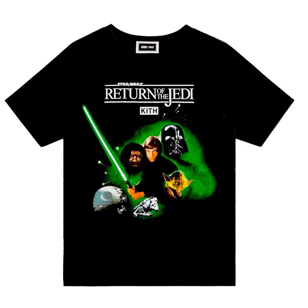 NWT Kith X STAR WARS Kid’s Luke Poster Vintage Tee, Black, YXS (4T-6T)